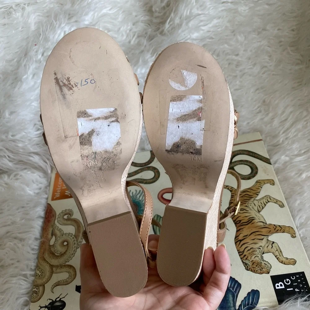 Kate spade platform sandals‎ woven wedge heels